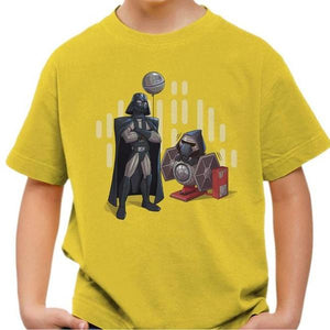 T-shirt enfant geek - Dark Grandpa - Couleur Jaune - Taille 4 ans
