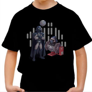 T-shirt enfant geek - Dark Grandpa - Couleur Noir - Taille 4 ans