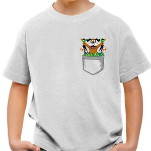 T-shirt enfant geek - Dog Hunter - Couleur Blanc - Taille 4 ans