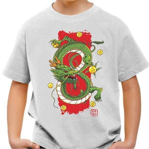 T-shirt enfant geek - Dragon - Couleur Blanc - Taille 4 ans