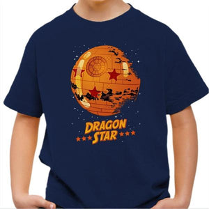 T-shirt enfant geek - Dragon Star - Couleur Bleu Nuit - Taille 4 ans