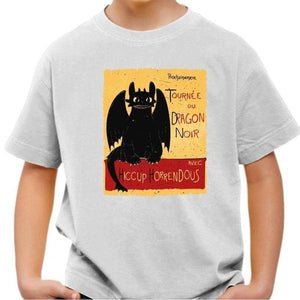 T-shirt enfant geek - Dragons Krokmou - Couleur Blanc - Taille 4 ans