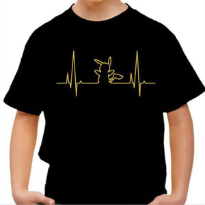 T-shirt enfant geek - Electro Pika - Pokemon - Couleur Noir - Taille 4 ans