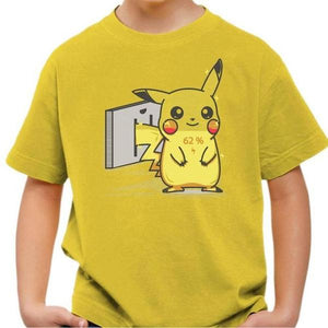 T-shirt enfant geek - En charge - Couleur Jaune - Taille 4 ans