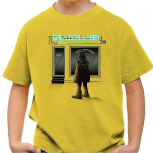T-shirt enfant geek - Epilation Laser - Couleur Jaune - Taille 4 ans