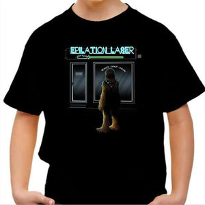 T-shirt enfant geek - Epilation Laser - Couleur Noir - Taille 4 ans