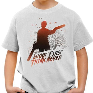 T-shirt enfant geek - Evil Dead - Réplique - Couleur Blanc - Taille 4 ans
