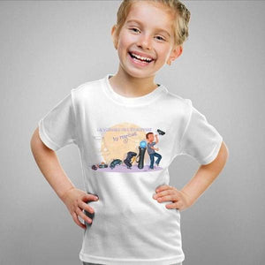 T-shirt enfant geek - Evolution - Couleur Blanc - Taille 4 ans