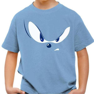 T-shirt enfant geek - Eyes of the Sonic - Couleur Ciel - Taille 4 ans