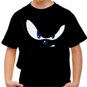 T-shirt enfant geek - Eyes of the Sonic - Couleur Noir - Taille 4 ans