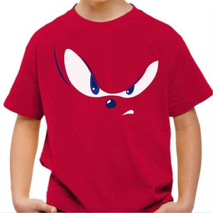 T-shirt enfant geek - Eyes of the Sonic - Couleur Rouge Vif - Taille 4 ans
