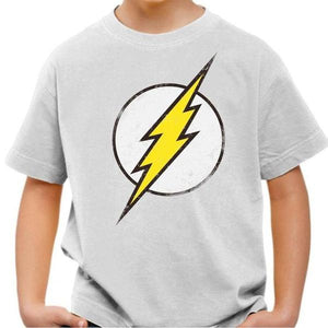 T-shirt enfant geek - Flash - Couleur Blanc - Taille 4 ans