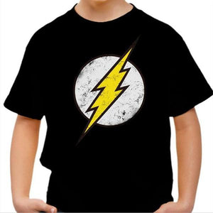 T-shirt enfant geek - Flash - Couleur Noir - Taille 4 ans