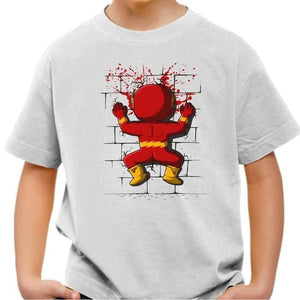T-shirt enfant geek - Flash Crash - Couleur Blanc - Taille 4 ans