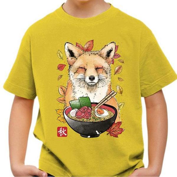 T-shirt enfant geek - Fox Leaves and Ramen
