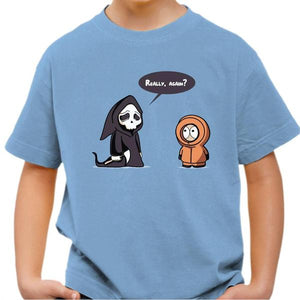 T-shirt enfant geek - Friends Forever - Couleur Ciel - Taille 4 ans