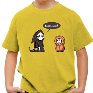 T-shirt enfant geek - Friends Forever - Couleur Jaune - Taille 4 ans