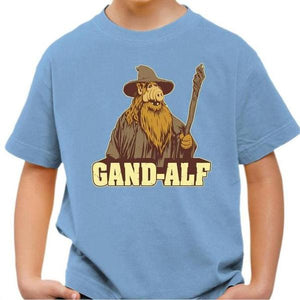T-shirt enfant geek - Gandalf Alf - Couleur Ciel - Taille 4 ans