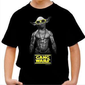 T-shirt enfant geek - Gang Wars - Couleur Noir - Taille 4 ans