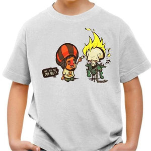 T-shirt enfant geek - Ghost Rider - Couleur Blanc - Taille 4 ans