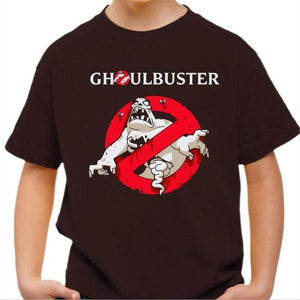 T-shirt enfant geek - Ghoulbuster - Couleur Chocolat - Taille 4 ans