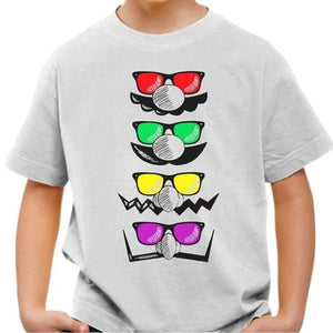 T-shirt enfant geek - Glasses of Family - Couleur Blanc - Taille 4 ans