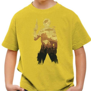 T-shirt enfant geek - Han Solo - Couleur Jaune - Taille 4 ans