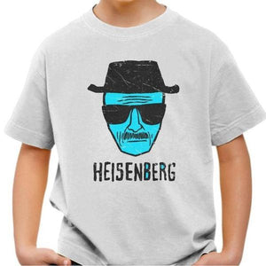 T-shirt enfant geek - Heisenberg Blue Meth - Couleur Blanc - Taille 4 ans