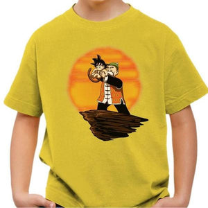 T-shirt enfant geek - Heisenberg King - Couleur Jaune - Taille 4 ans