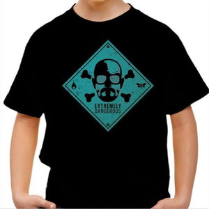 T-shirt enfant geek - Heisenberg Skull - Couleur Noir - Taille 4 ans