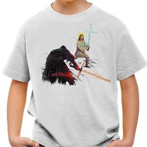 T-shirt enfant geek - Holy Wars - Couleur Blanc - Taille 4 ans