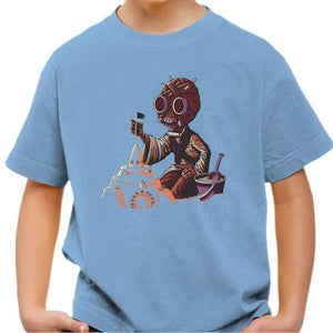 T-shirt enfant geek - Homme des sables - Couleur Ciel - Taille 4 ans