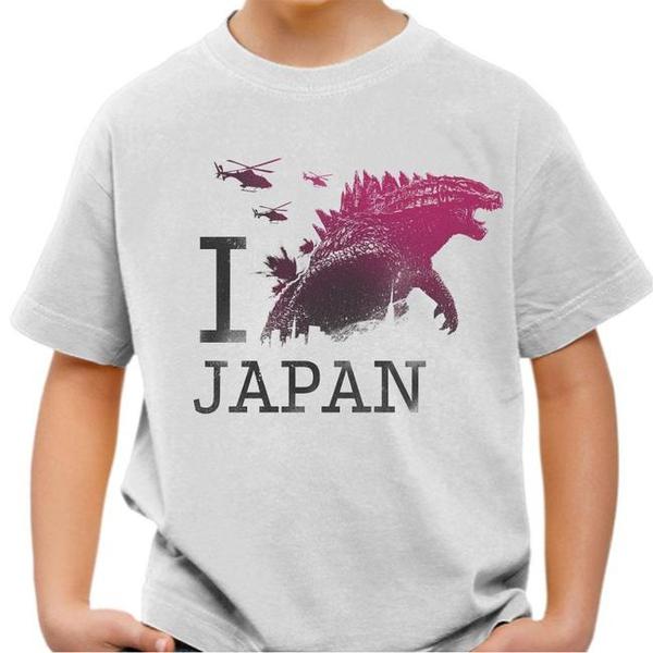 T-shirt enfant geek - I Godzilla Japan - Réplique
