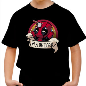 T-shirt enfant geek - I am unicorn - Couleur Noir - Taille 4 ans