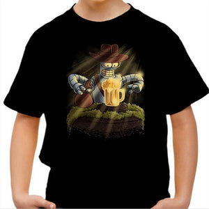 T-shirt enfant geek - Indiana Bender - Couleur Noir - Taille 4 ans