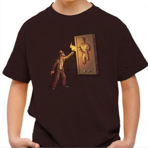 T-shirt enfant geek - Indiana Carbonite - Couleur Chocolat - Taille 4 ans