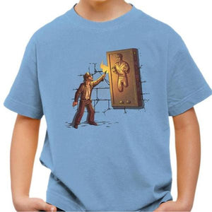 T-shirt enfant geek - Indiana Carbonite - Couleur Ciel - Taille 4 ans