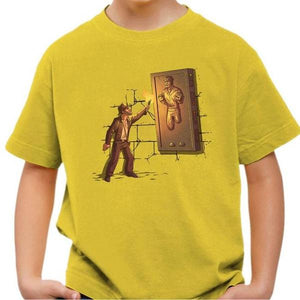 T-shirt enfant geek - Indiana Carbonite - Couleur Jaune - Taille 4 ans