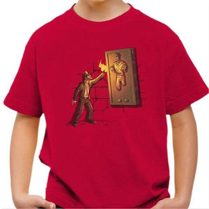 T-shirt enfant geek - Indiana Carbonite - Couleur Rouge Vif - Taille 4 ans