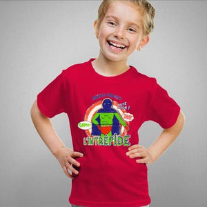 T-shirt enfant geek - Intrépide - Couleur Rouge Vif - Taille 4 ans