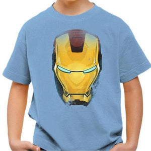 T-shirt enfant geek - Iron Man - Couleur Ciel - Taille 4 ans
