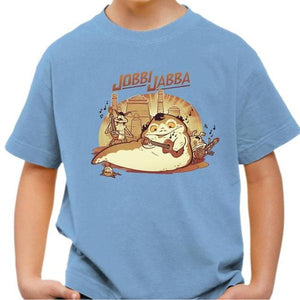 T-shirt enfant geek - Jobbi Jabba - Couleur Ciel - Taille 4 ans