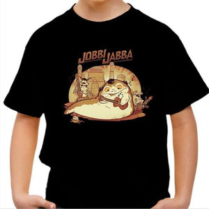 T-shirt enfant geek - Jobbi Jabba - Couleur Noir - Taille 4 ans
