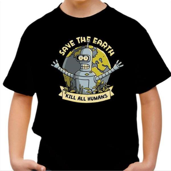 T-shirt enfant geek - Kill all Humans