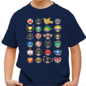 T-shirt enfant geek - Know your Mushroom - Couleur Bleu Nuit - Taille 4 ans