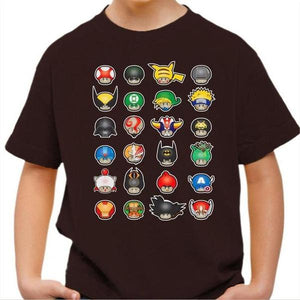 T-shirt enfant geek - Know your Mushroom - Couleur Chocolat - Taille 4 ans