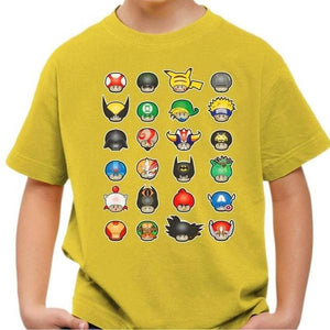 T-shirt enfant geek - Know your Mushroom - Couleur Jaune - Taille 4 ans