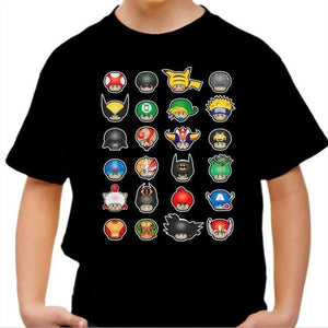 T-shirt enfant geek - Know your Mushroom - Couleur Noir - Taille 4 ans