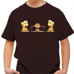 T-shirt enfant geek - Koopa Koopa - Couleur Chocolat - Taille 4 ans