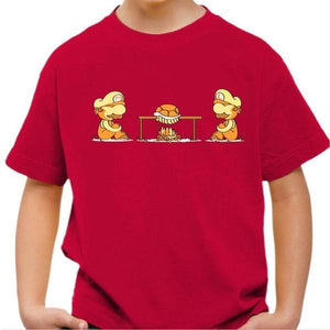 T-shirt enfant geek - Koopa Koopa - Couleur Rouge Vif - Taille 4 ans